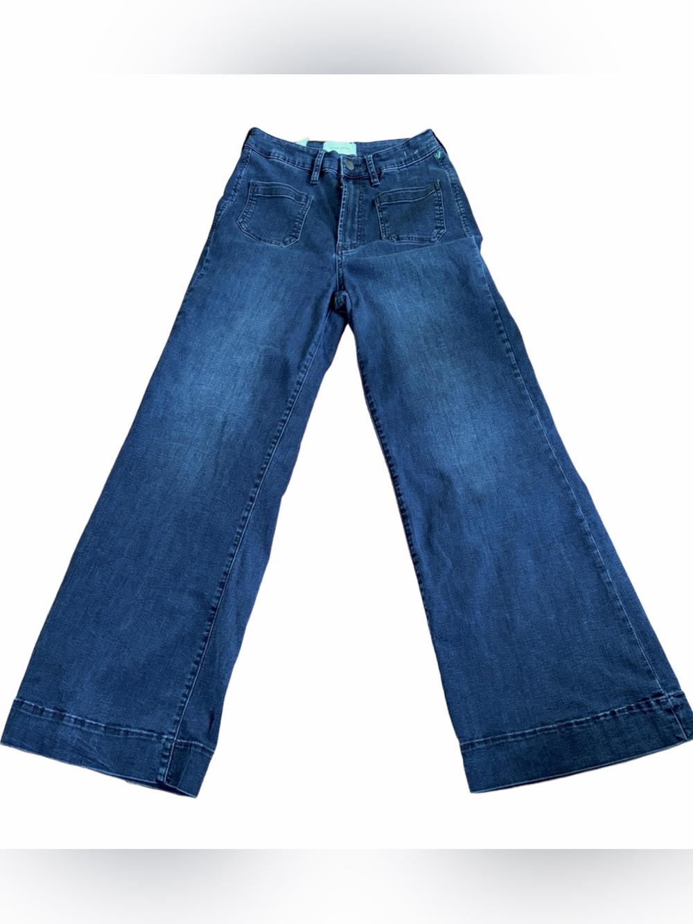 Dear John Confession Dark Wash High Rise Wide Leg Jeans 27 X 29